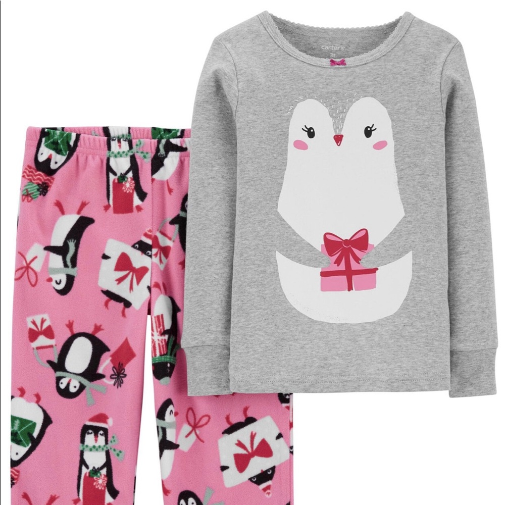 📌🆕 Carter’s • Holiday 🎄Penguin 🐧 •  Pajama Set